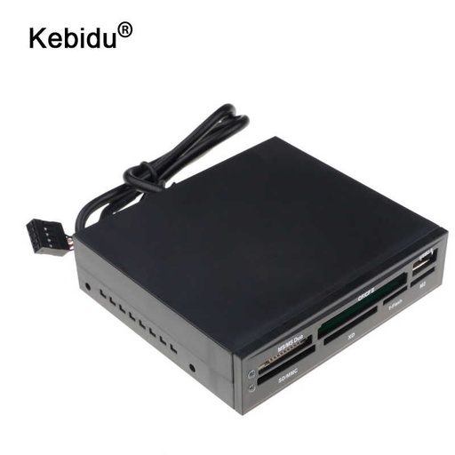 [110358] Lector de Memoria Interno All in One Black USB 2.0 Plastic