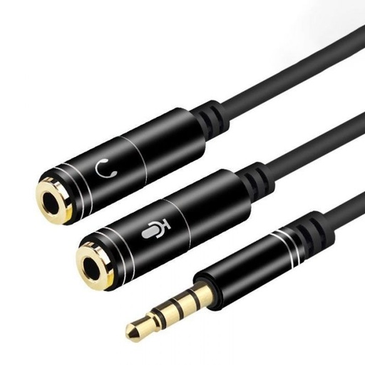 [110077] Cable Convertidor Plug 3.5mm 2 a 1
