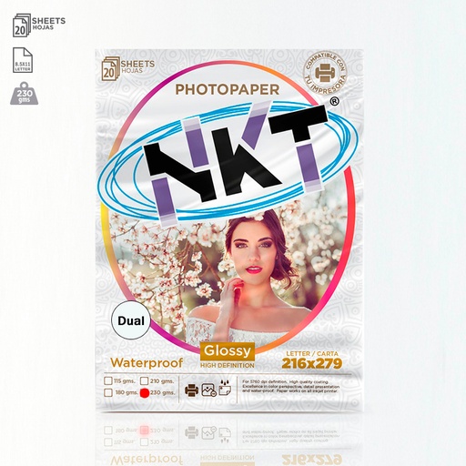 [360119] Papel Foto 230G CRT Glossy 20 Hojas