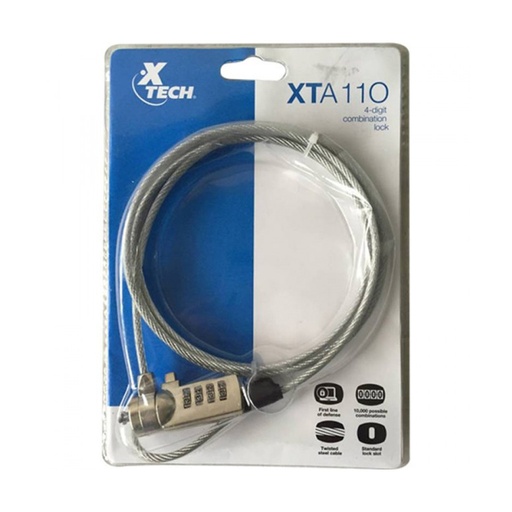 [110436] Candado 6ft XTA-110 para Laptop XTech
