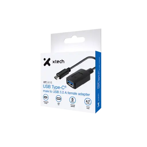 [111047] Adaptador Xtech USB Tipo C male a USB 3.0 female XTC-515