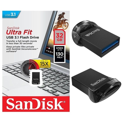 [200336] Memoria USB 3.1 Ultra FIT Z430 32GB Sandisk