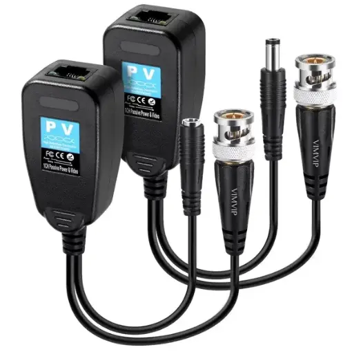 [600102] Video Balum RJ45 Pasivo Video y Voltaje VBCV2 HD/CVI/TVI/AHD Par