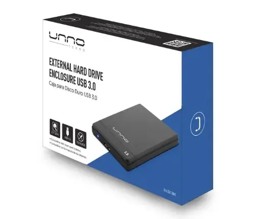 [170092] Enclosure 2.5 Unno Tekno SATA a USB 3.0 Negro