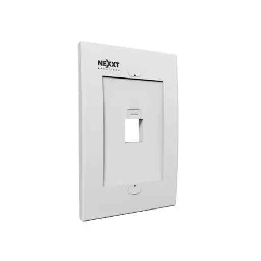 [240111] Placa Pared Nexxt Wall Plate 1 Port White