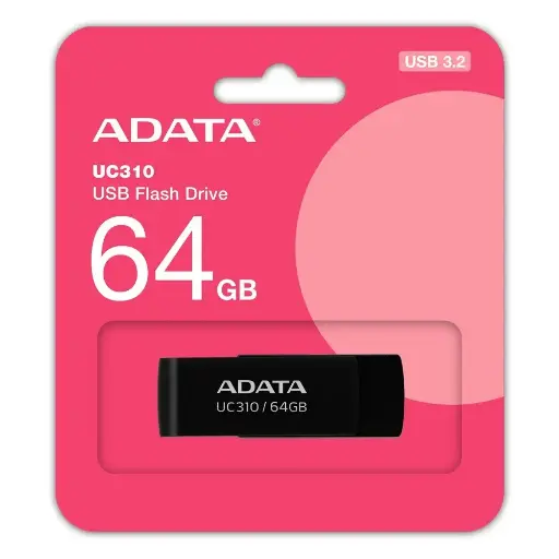 [200342] Memoria USB ADATA 64GB UC310 3.2 Negro