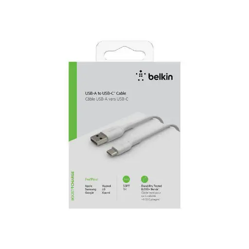 [111502] Cable USB USB-A to USB-C Belkin BostCharge 1 Mts White